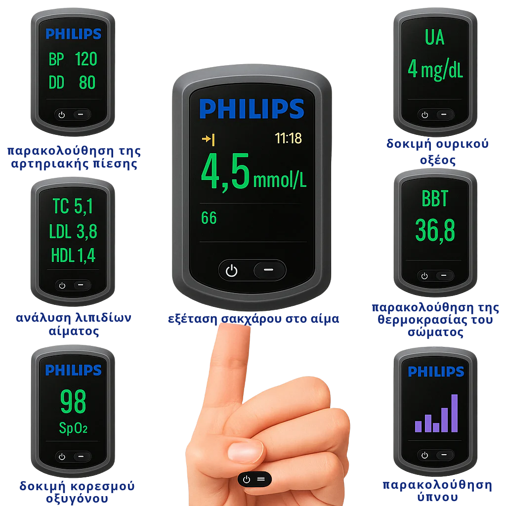 Γλυκόμετρο με λέιζερ Philips 2025 – Χωρίς τρυπήματα, χωρίς αίμα